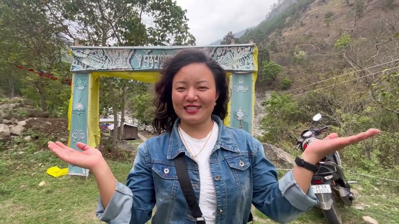 My 4th Moto Vlog 🛵 Visiting a holy place 🙏🏻 Guru Jugsa • Munna Camp • Dirang | Nima Drema