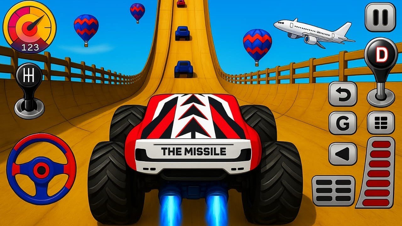 Monster Truck Mega Ramp Impossible Driver - Mega Ramp Monster Truck Racing - Android Gameplay