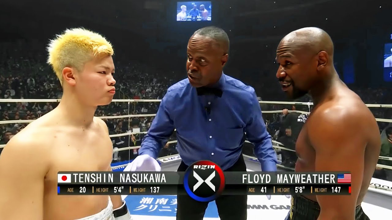 Tenshin Nasukawa (Japan) vs Floyd Mayweather (USA) | KNOCKOUT, BOXING fight, HD