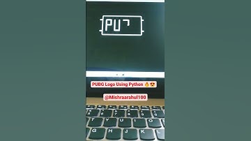 Pubg Logo Using Python #shorts
