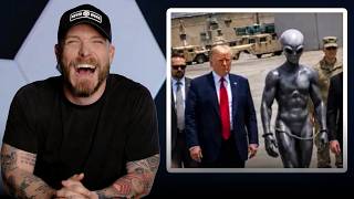 Trump Posts Picture With Alien!