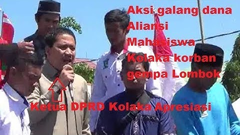 Gempa Lombok, Ketua DPRD Aksi Galang Dana di Kolaka