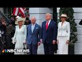 Trump greets King Charles and Queen Camilla at the White House
