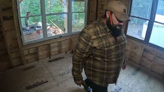 Cabin Build: FLOORING + Grouse Catch and Cook: EP 31