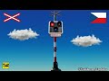 Czech Republic Railway Crossing Lights and Bells  🚂 LevelCrossings 🚧 Trains 🚦 Subway 🛤️ Railway .mp4