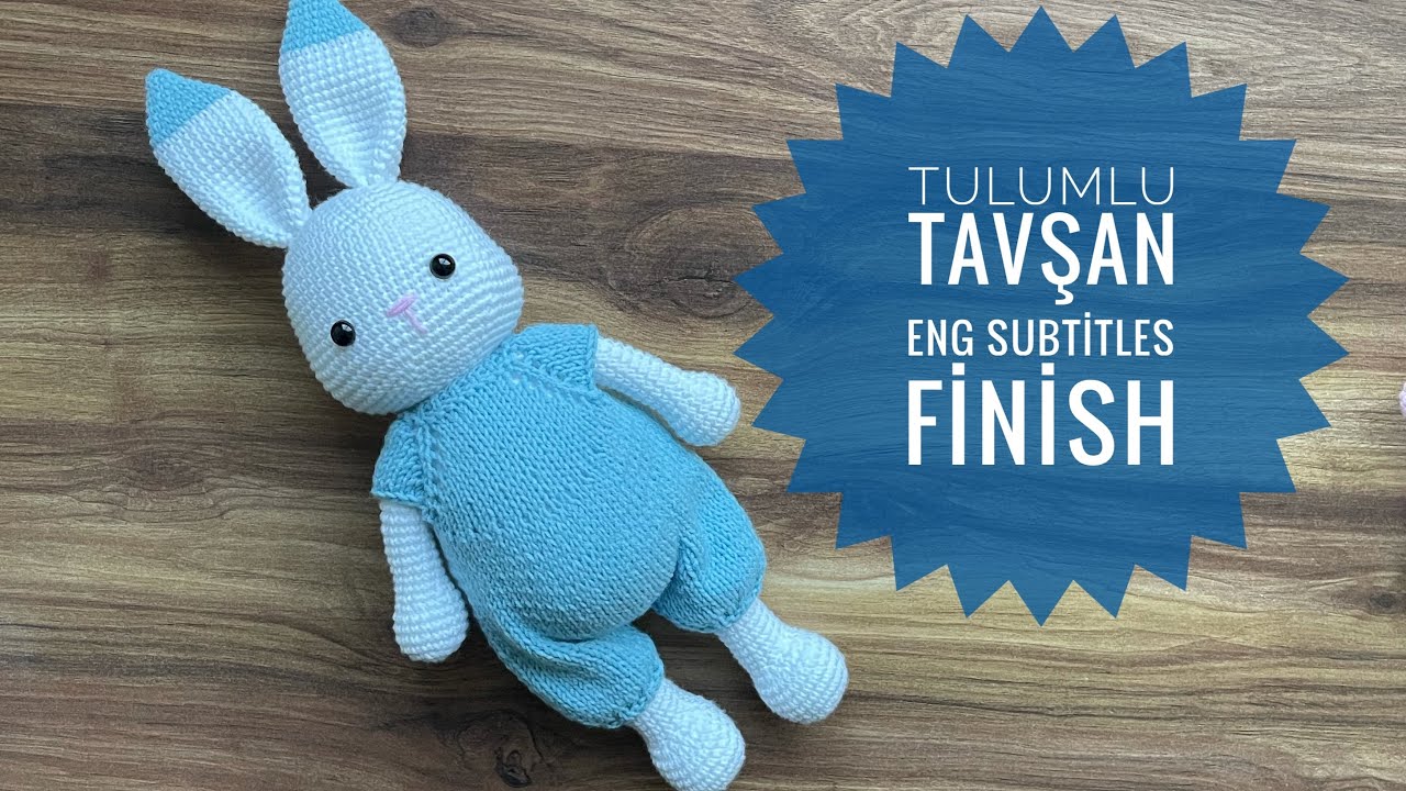 Amigurumi Tulumlu Tavşan Yapımı (finish) ( tulum,overalls) Amigurumi Rabbit