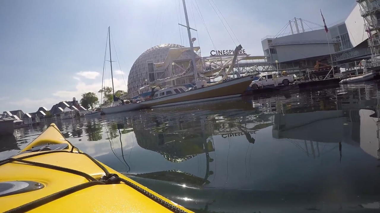 kayaking in the city