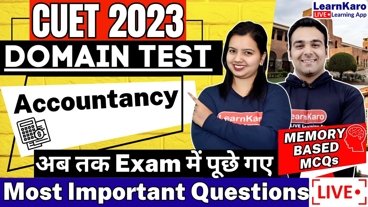 CUET 2023 Accountancy Domain | Most Important MCQs🔥