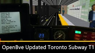 OpenBVE Updated TTC Toronto Subway T1 Promotional Video