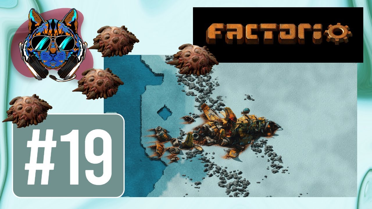 #19 Robots Plus Some Warfare | Lets Play Factorio: IceWorld - YouTube
