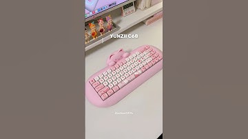 YUNZII C68 Hi-Fi Mechanical Keyboard | unboxing & typing test 🌸 #yunzii #kawaii #cute