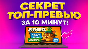 Как сделать Кликабельное превью для Видео в нейросети за 10 минут! Без фотошопа с русским текстом!