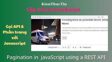 Hướng dẫn chức năng phân trang đầy đủ và chi tiết với javascript khi gọi API