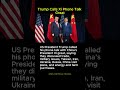 Trump Calls Xi Phone Talk Great #trump #xijinping #uschina #worldnews #politics