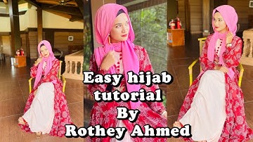 2 easy hijab styles |Rothey Ahmed | chiffon hijab|most requested