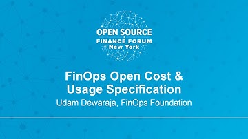 FinOps Open Cost & Usage Specification - Udam Dewaraja, FinOps Foundation