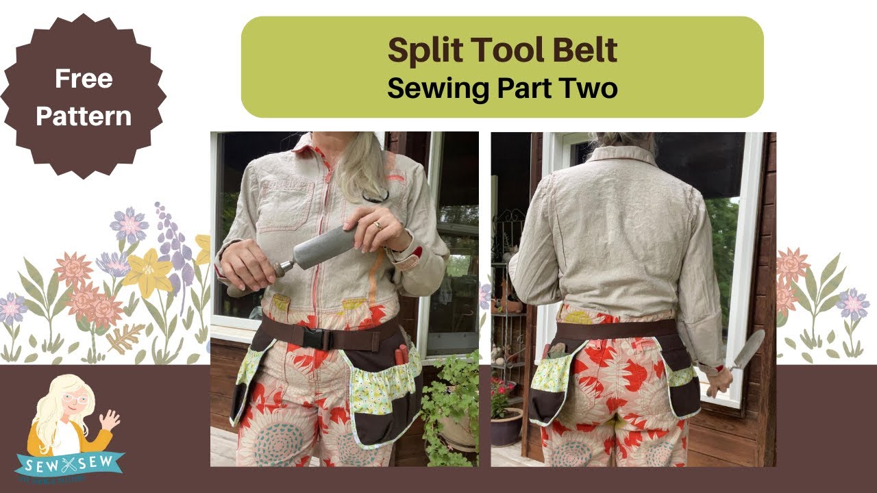 New Free Pattern: Split Tool Belt Part 2 - YouTube