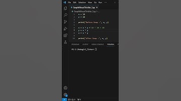 Swap two variables using python #interview #python #codingtutorial