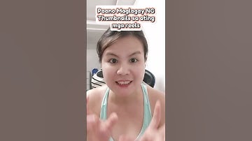 PAANO MAGLAGAY NG THUMBNAILS SA FB REELS VIDEO