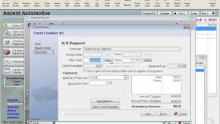 MaxxTraxx Auto Shop Software Lessons - Enter an AR Payment