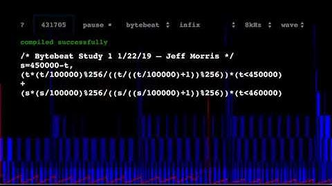 Bytebeat Study 1 1/22/2019