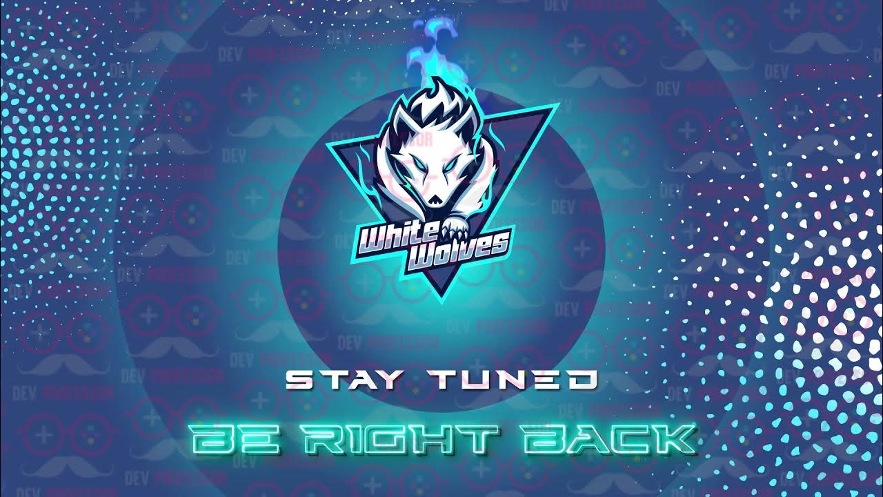 White Wolves Animated BRB (Be Right Back) Screen - YouTube