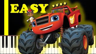Blaze And The Monster Machines Adhesion Theme Song Fun Piano Tutorial