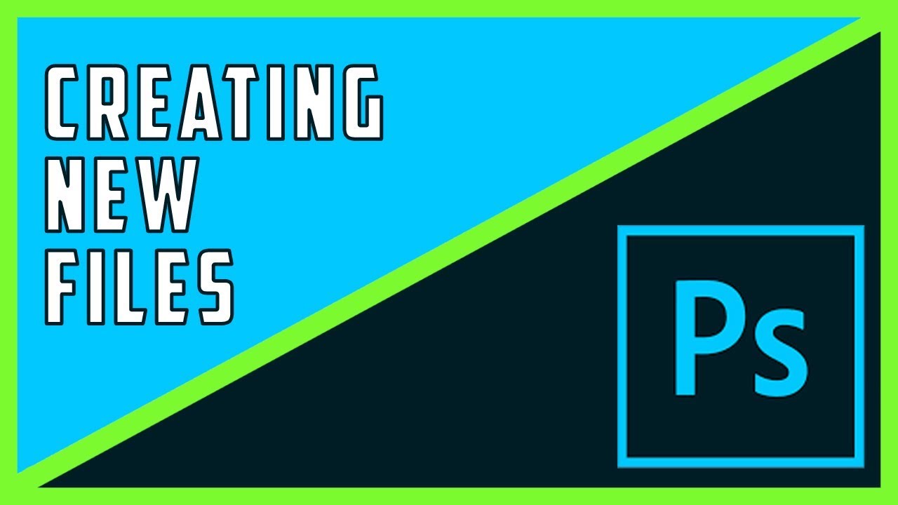 2. Photoshop Basics: Creating a New Document - YouTube