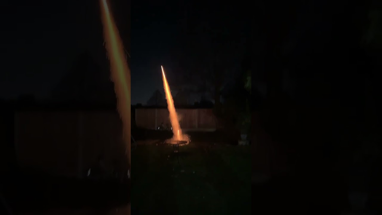 2x dark angel rockets by tai pan fireworks uk landed footage 