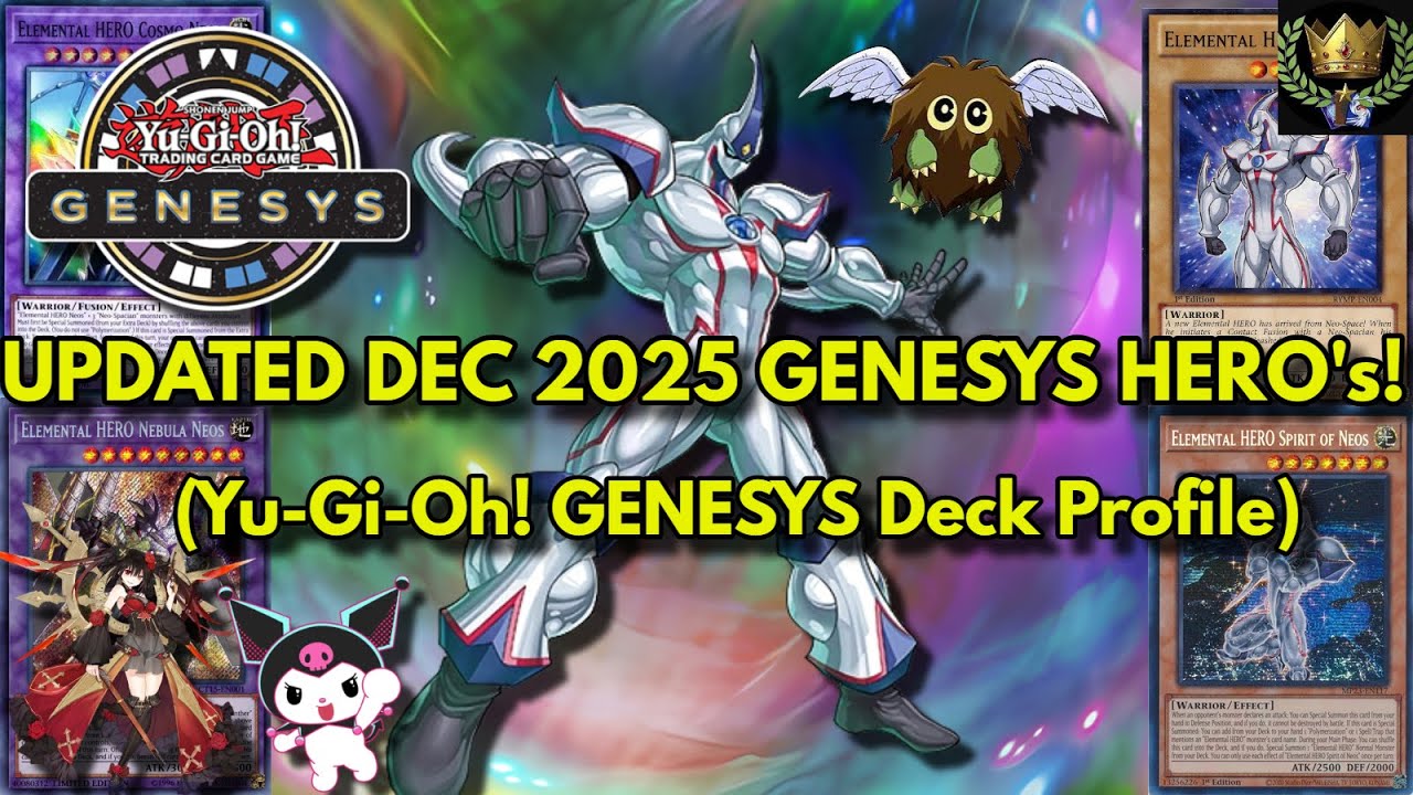 ОБНОВЛЕНО в декабре 2025 года. Обзор колоды Yu-Gi-Oh! HERO! (Формат Genesys) 