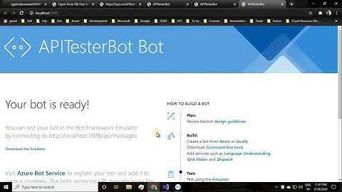 API Testing Bot | Part 1 | Microsoft Bot Framework