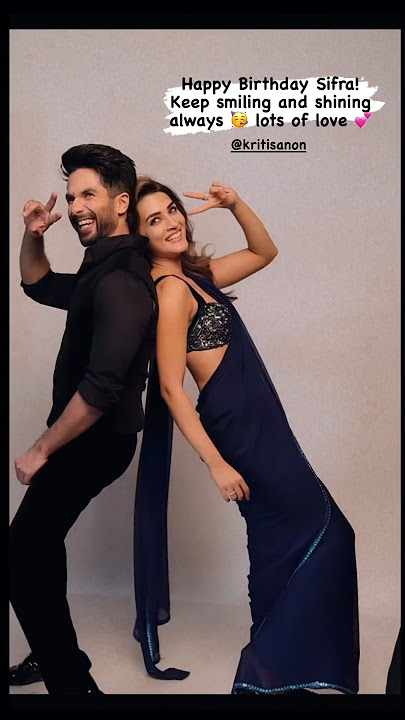Shahid Kapoor and Kirti Sanon having fun during a photoshoot #shorts #bollywood