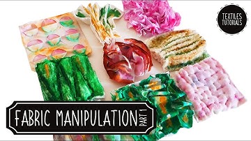 Fabric Manipulation Tutorial - Rose & Moss - Textural Textiles Techniques - Part 1/3