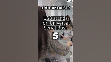 USB stands for Universal Serial Bus