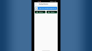 Backup/Restore Feature Demo