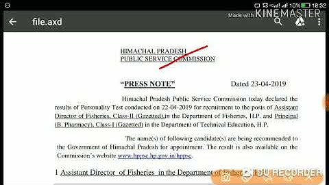 HPPSC Personality Test Result Declared Today | Held on - 22 April 2019 |