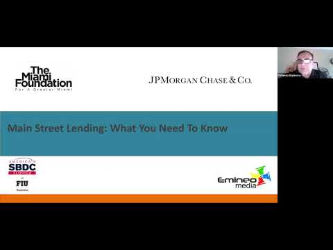 Main Street Lending Program:  What You Need to Know (Webinar)