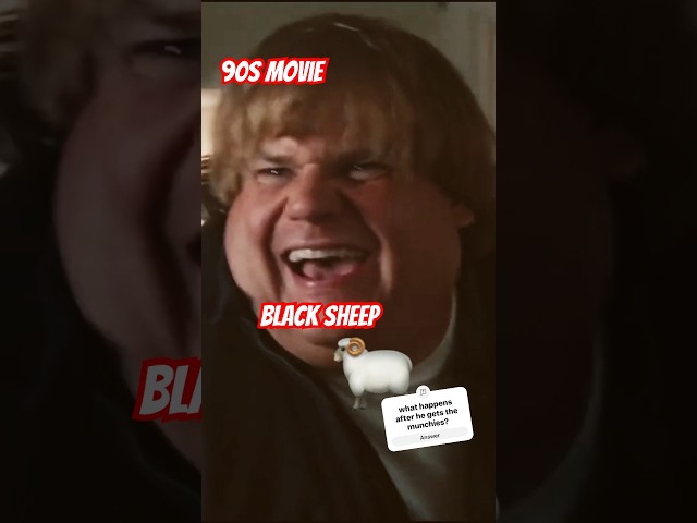 Chris Farley 🐐 GOAT 90s icon u0026 David Spade movie black sheep 🐏 #shorts ￼ class=