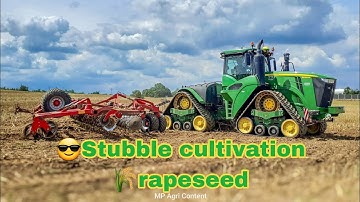 😎Stubble cultivation 🌾rapeseed | 💚🦌John Deere 9620RX🦖 & ❤️Horsch Joker 12 RT🤩👌