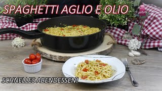 Spaghetti Aglio e olio / Schnelles Pasta-Gericht mit wenig Zutaten!