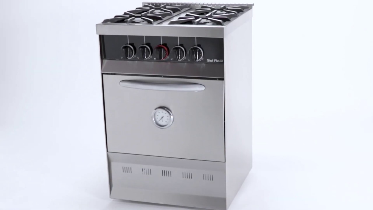 Cocina Mini 4 Hornallas | Puerta de acero y rejas de fundición (Cód. 516) | Sol  Real - YouTube