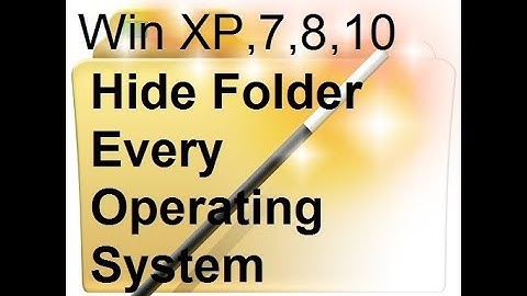 Folder hide and unhide Every Windows  7,8,8.1,10,XP