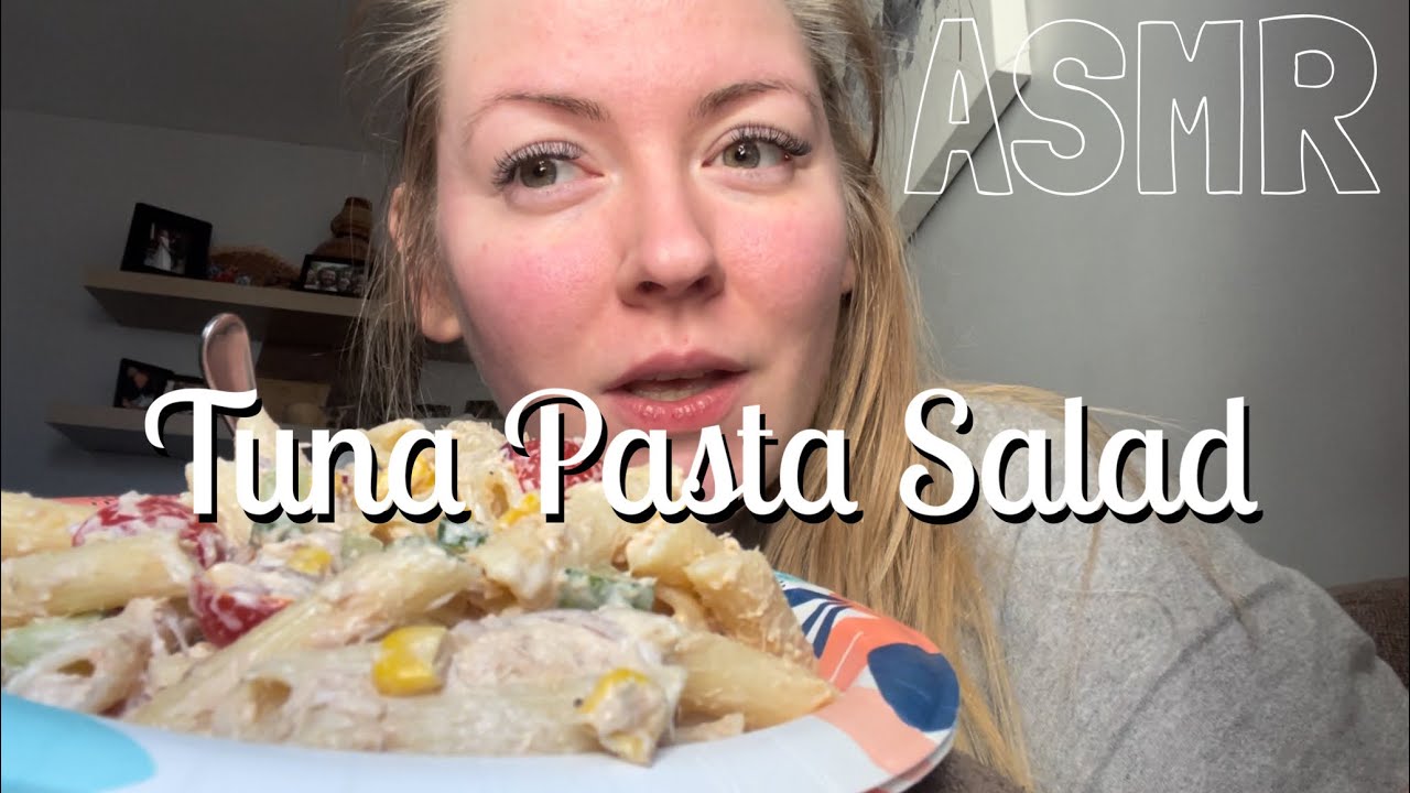 САЛАТ ПАСТА С ТУНЦОМ ~ ASMR MUKBANG Расслабляющие звуки еды