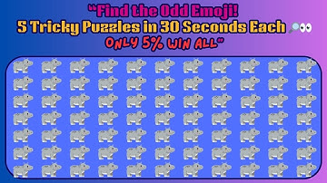 “Only Sharp Eyes Can Spot the Odd One! 5 Puzzle Pack Challenge 🧠” #brainteasers #puzzlechallengeusa