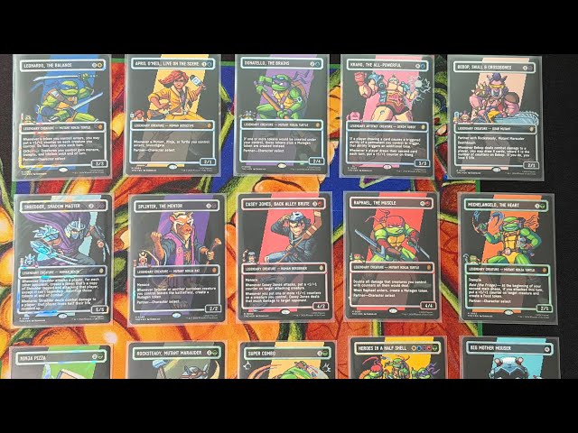 MTG TMNT Collection Update - Full Pixel Art Set!! - YouTube