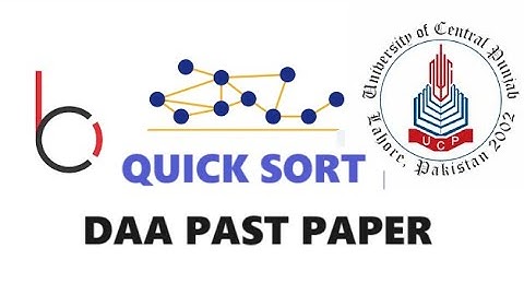 DAA QuickSort PAST PAPER Summers 2023 Q4