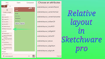 Relative layout in Sketchware pro