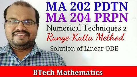 Runge Kutta Method (4th Order) | Numerical Techniques 2(Part 8)| S4 Mathematics