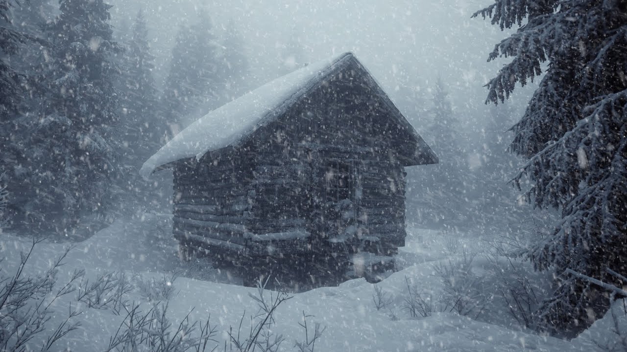 Snowstorm for deep sleep┇Relaxing Blizzard Sounds with Howling Wind for ...