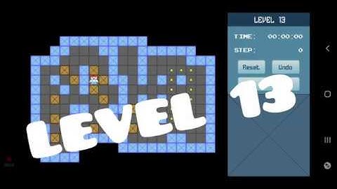 Classic Sokoban Level 13 | without UNDO | Solution 1 - 90